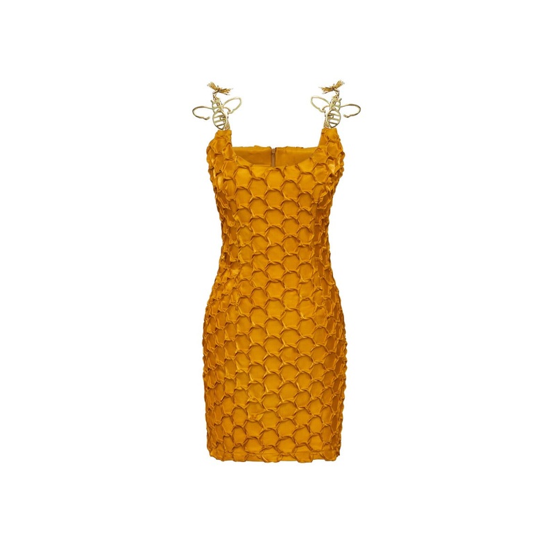 MUNA MINI DRESS IN GOLD