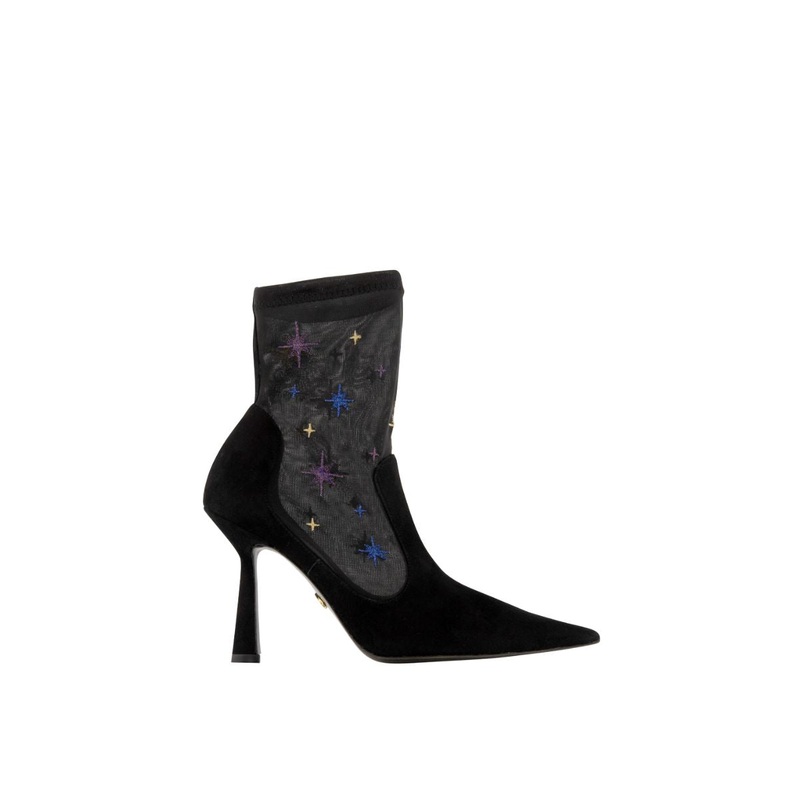 ANNA BOOT 95 IN BLACK SUEDE