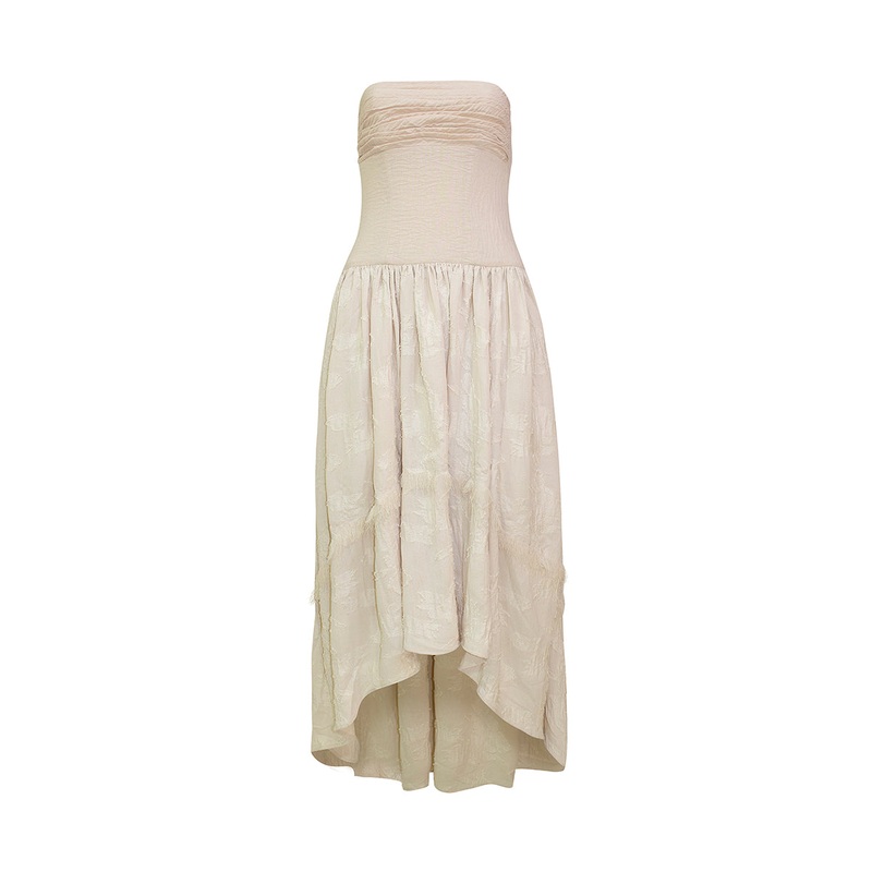 CAPRI DRESS IN NATURAL BEIGE