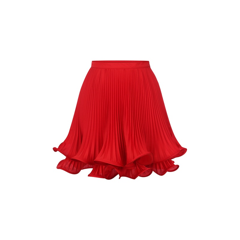 COLLETTE MINI SKIRT IN RED
