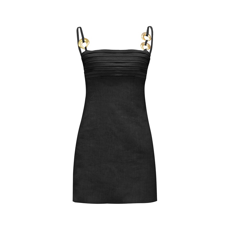 SUN MINI DRESS IN BLACK