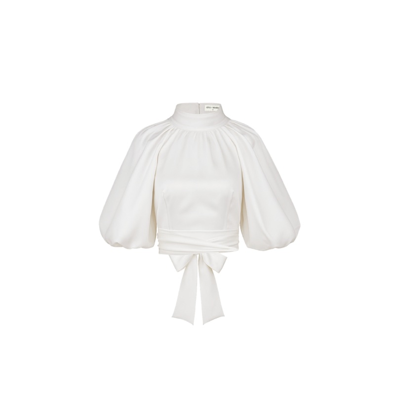 ELARA CROPTOP IN IVORY