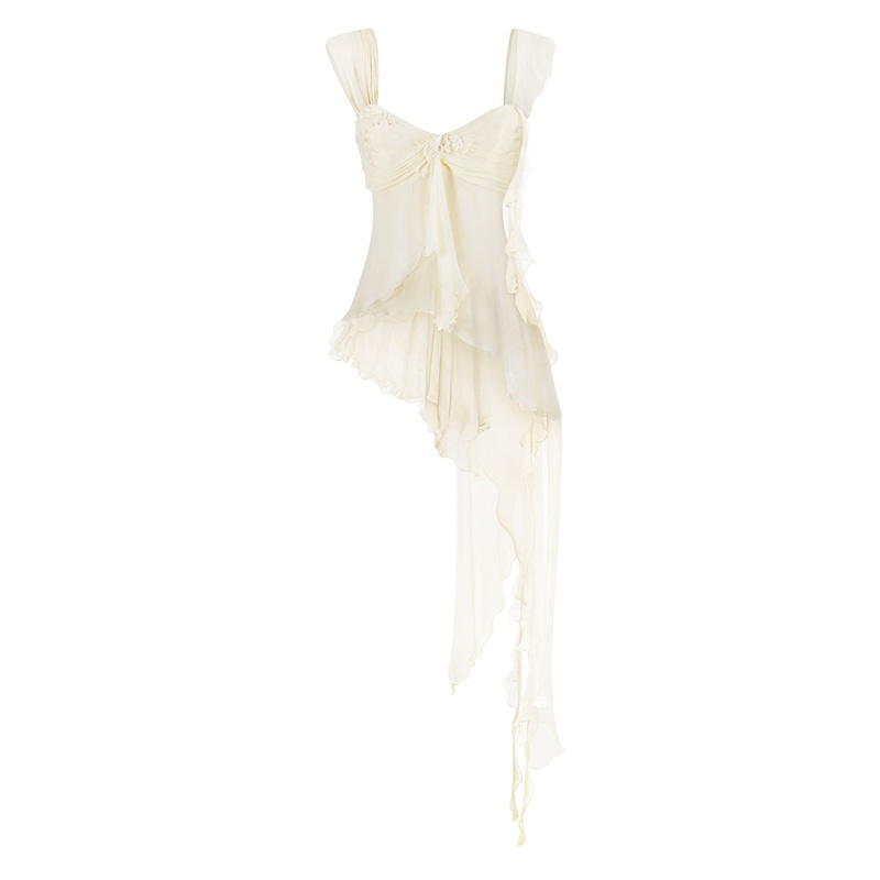 FAIRY LACE MINI TOP IN LIGHT YELLOW