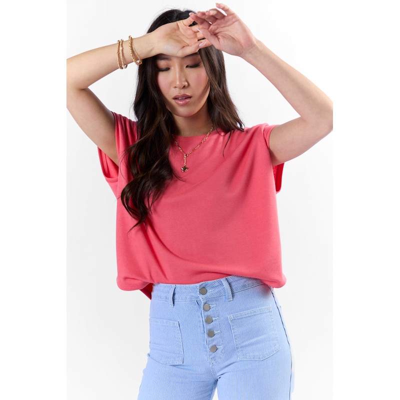 My Type Of Coral Knit Tee