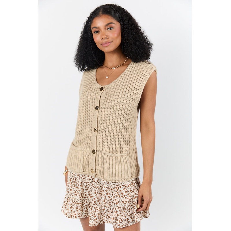 Life In A Flash Oversized Sweater Vest