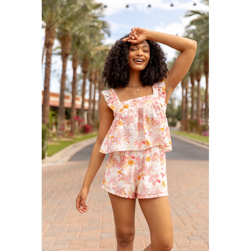Meadows Call Multi Floral Print Two Piece Set