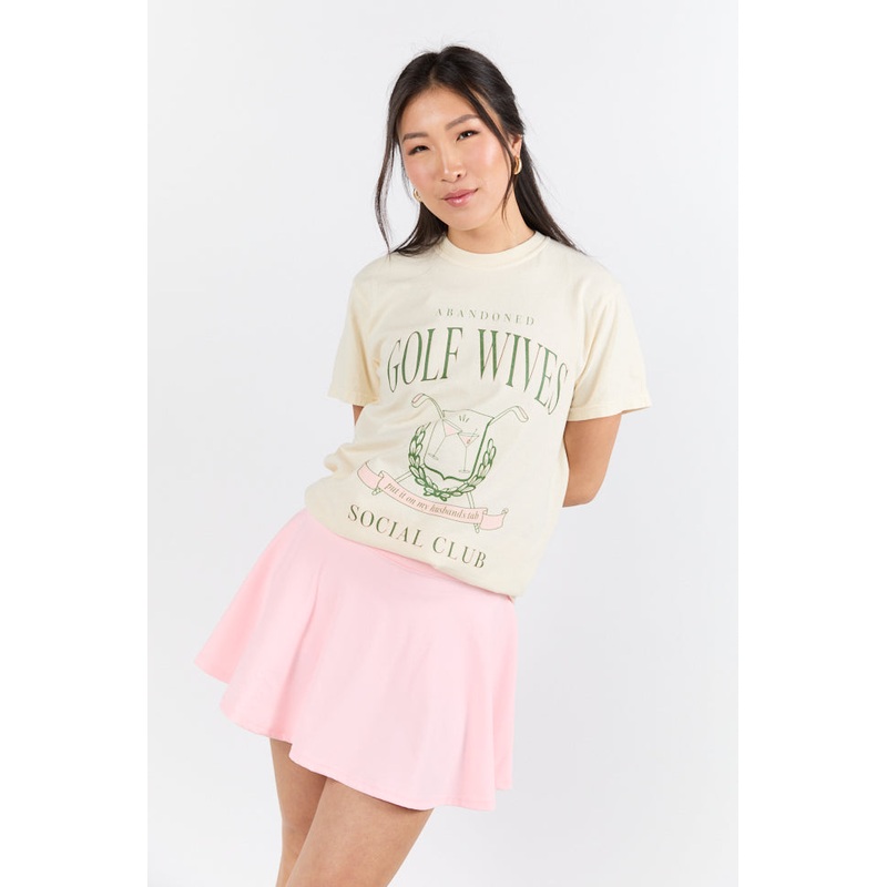 Golf Wives Social Club Ivory Graphic Tee