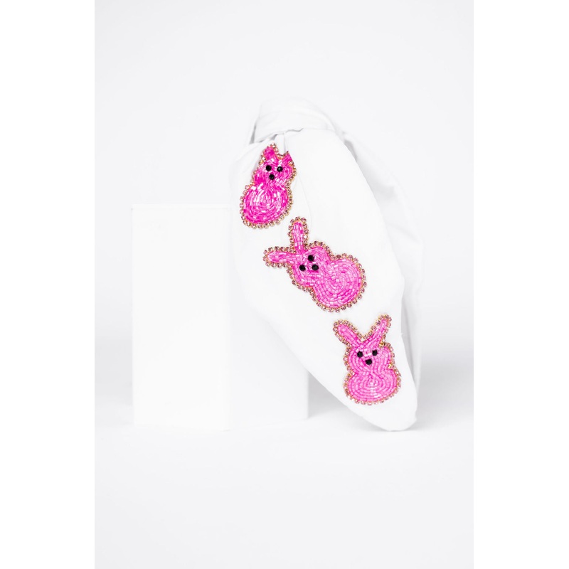 Hoppy Spring Bunny Sequin Headband FINAL SALE