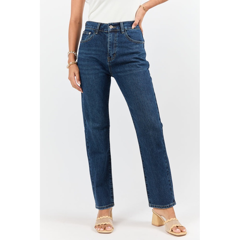 Millie Dark Wash Straight Leg Jeans