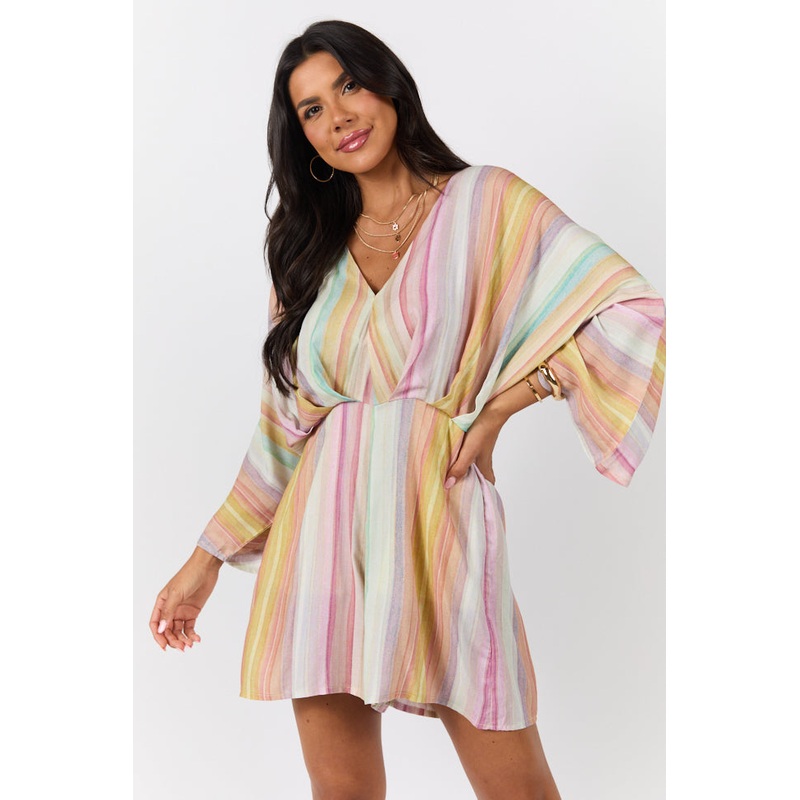 Nights In Watercolor Multi Print Romper