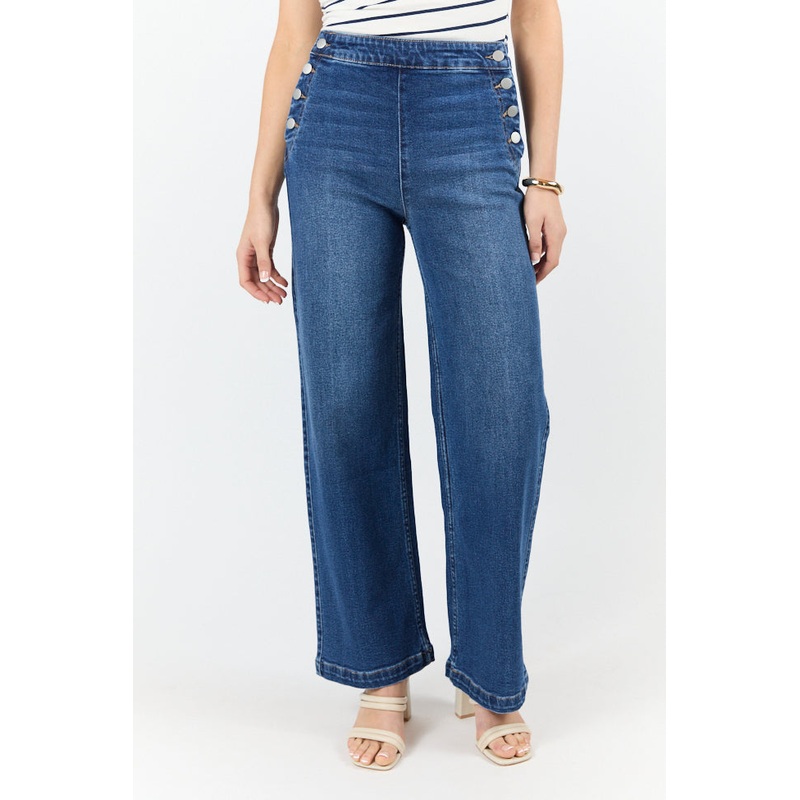 Sailor Medium Wash Wide Leg Jeans