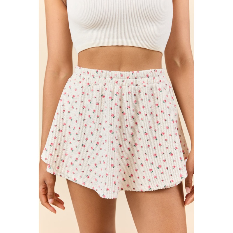 Just Focus Ivory Florette Skort