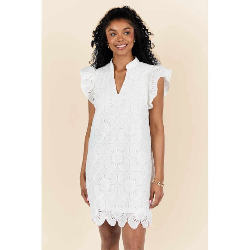 Thoughts Of You White Shift Dress