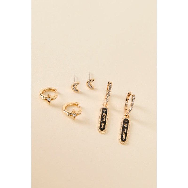 Celestial Gold Earring Set