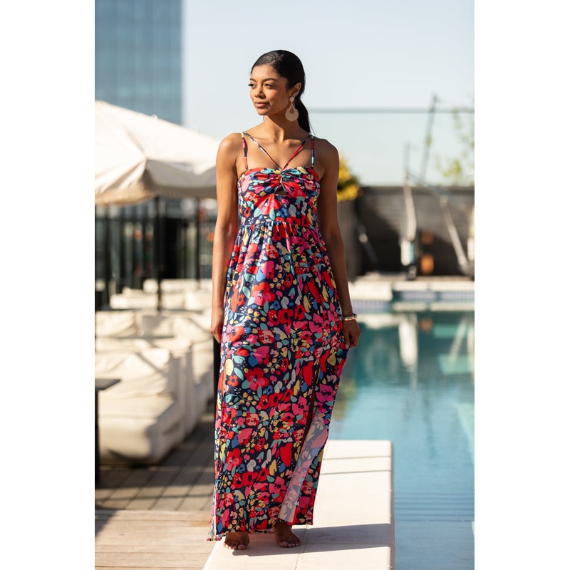 Keep It Floral Navy Printed Dress FINAL SALE