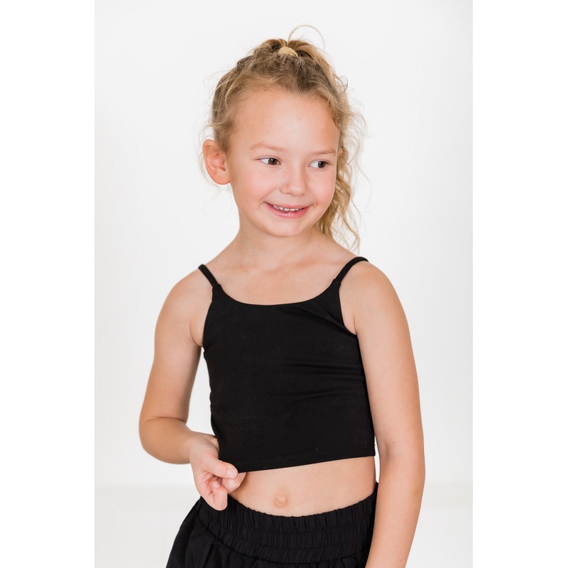 Girl’s Seize The Day Black Active Tank FINAL SALE