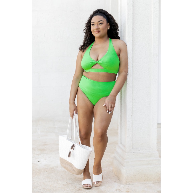 Green with Envy Lime Green Bikini Bottoms FINAL SALE
