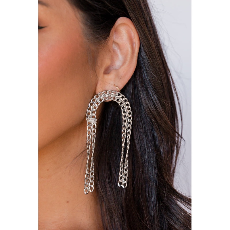 Chain U-Shaped Earrings