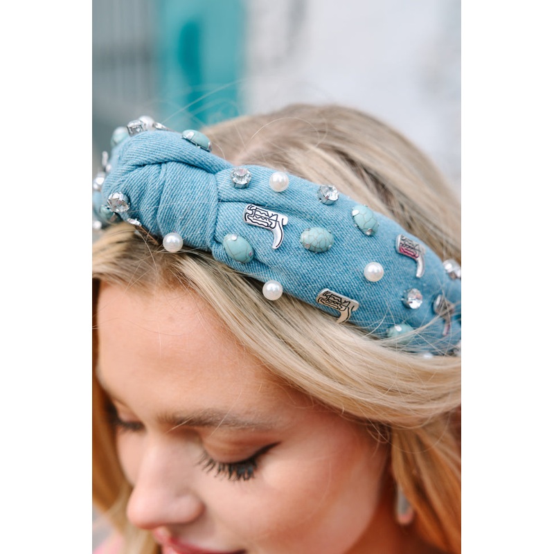 Denim and Boots Headband