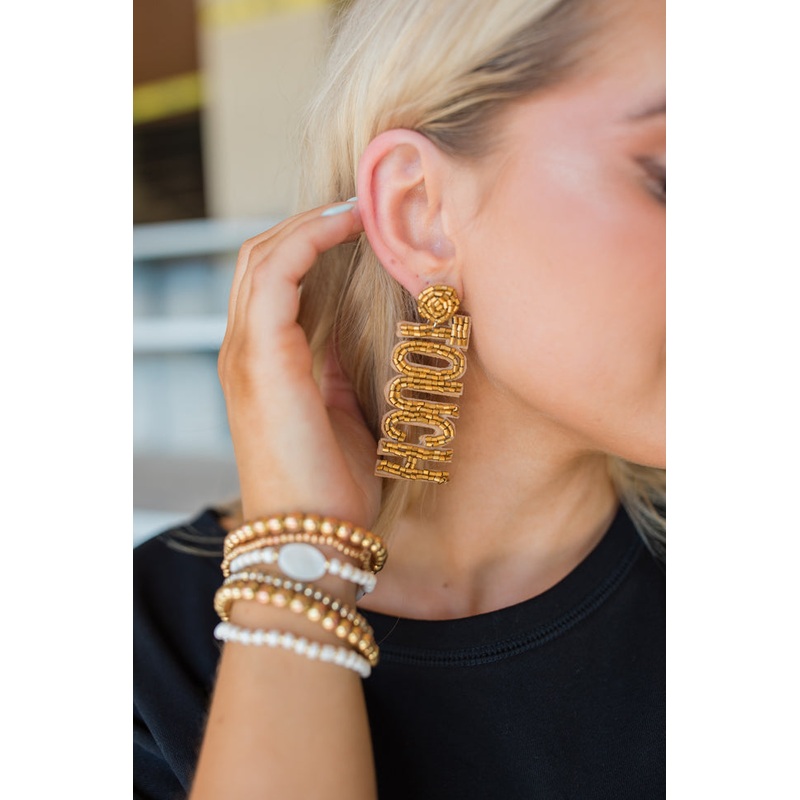 Gold Touch Down Earrings FINAL SALE