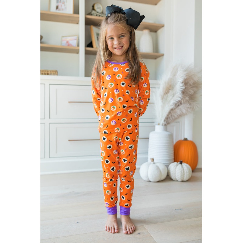 Kid’s Creepy Cute Halloween Cookie Bamboo Pajama Set Macy Blackwell X  FINAL SALE