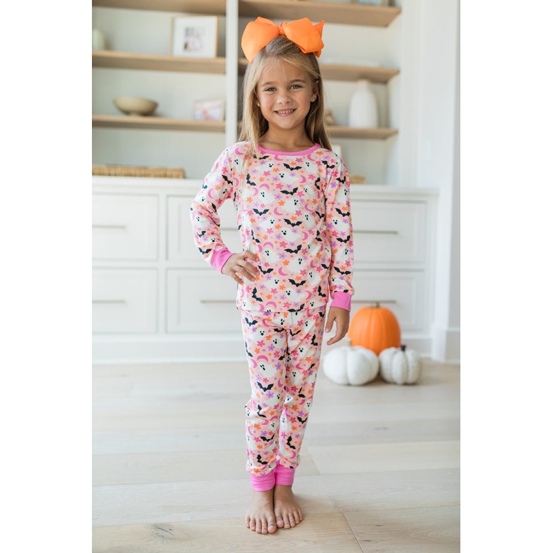 Kid’s Under The Stars In Haunted Honey Girly Bamboo Pajama Set FINAL SALE