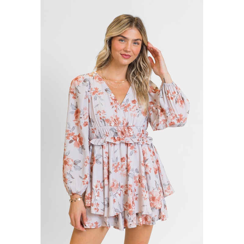 Small Town Feel Multi Printed Romper FINAL SALE