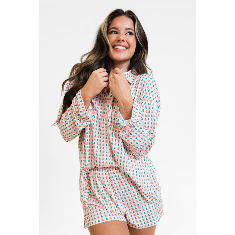 Sweet Dreams In Rockin’ Around Bamboo Pajama Set FINAL SALE