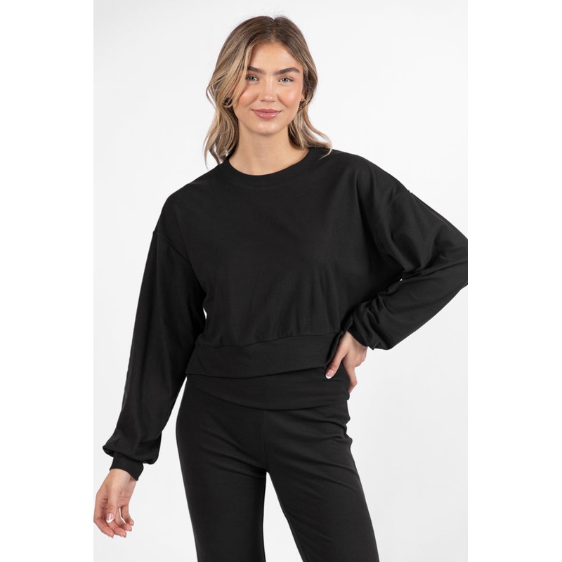 In A Dream Black Super Soft Pullover FINAL SALE