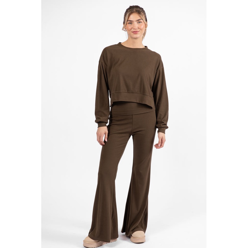 In A Dream Brown Super Soft Pullover FINAL SALE