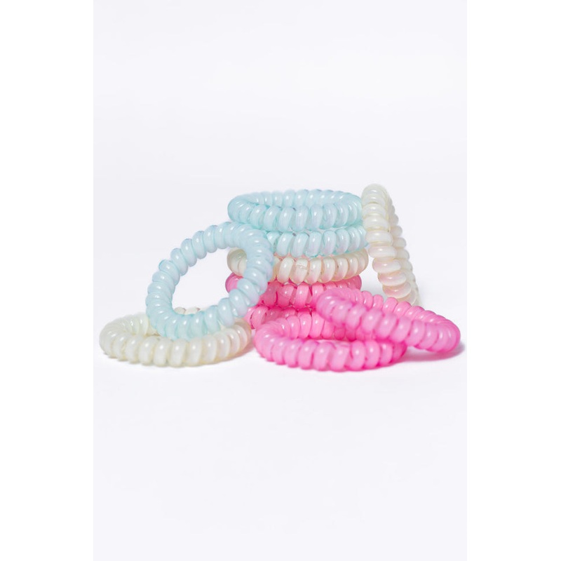 Rainbow Rubber Hair Ties Set FINAL SALE