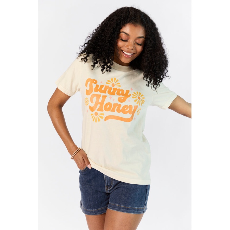 Sunny Honey Ivory Comfort Color Graphic Tee