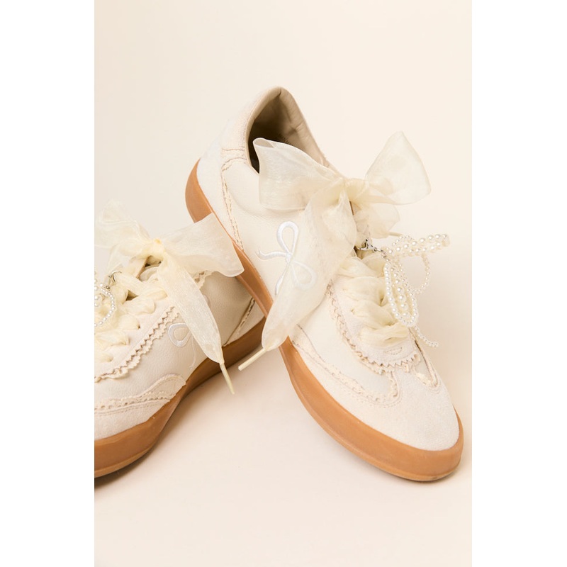 Victoriana Bow Detail Sneakers