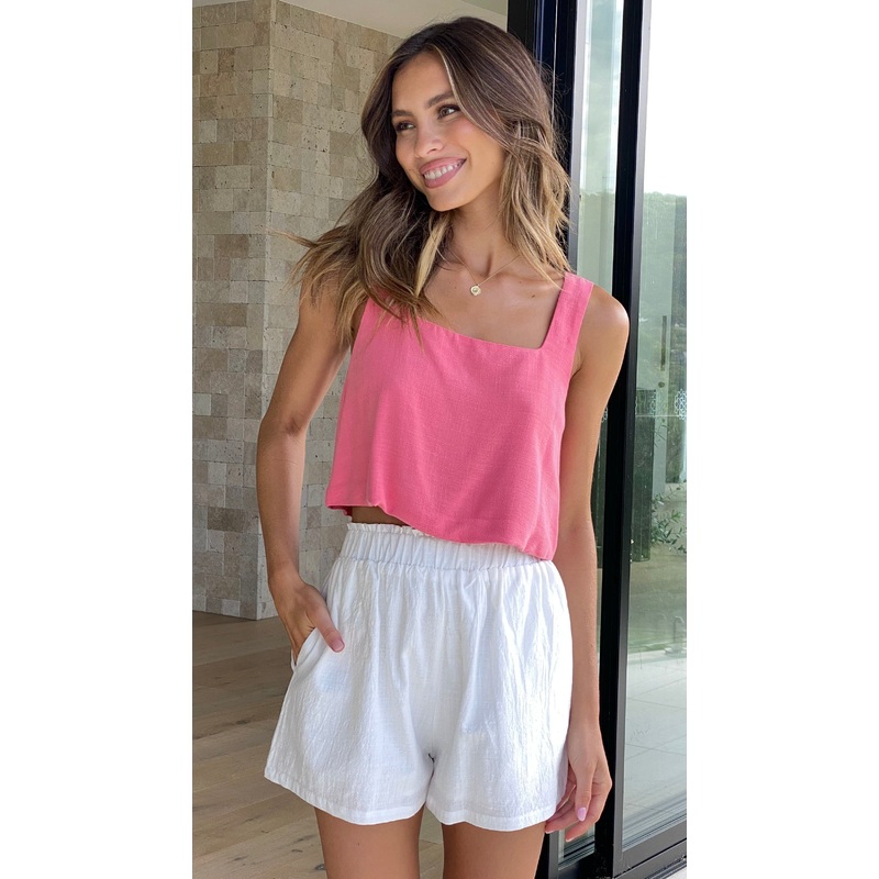 Orabella Crop Top – Coral