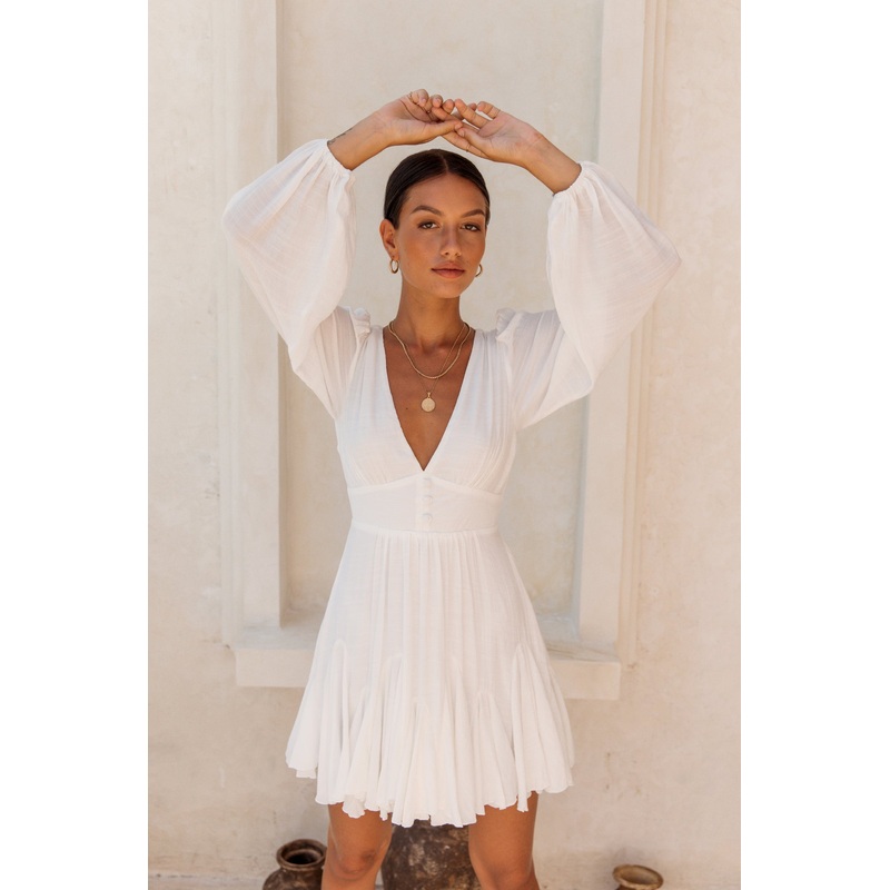 Going Solar Dress White