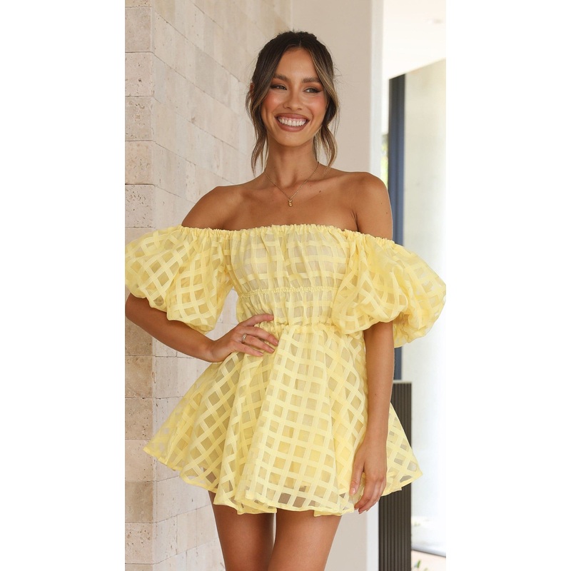 Malery Mini Dress – Yellow