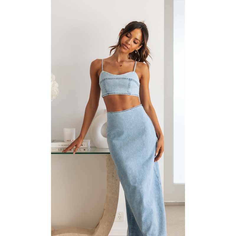 Kendall Denim Crop