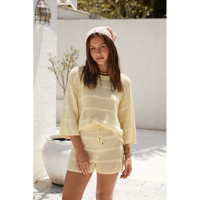 SEVEN WONDERS Samia Top Lemon