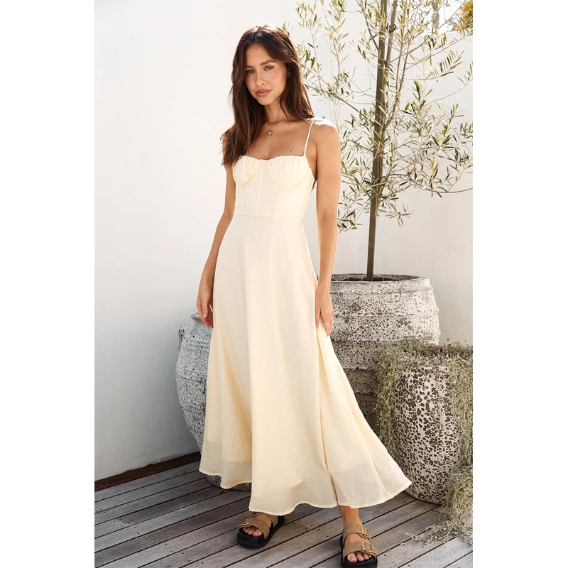 Best Dressed Maxi Dress Yellow
