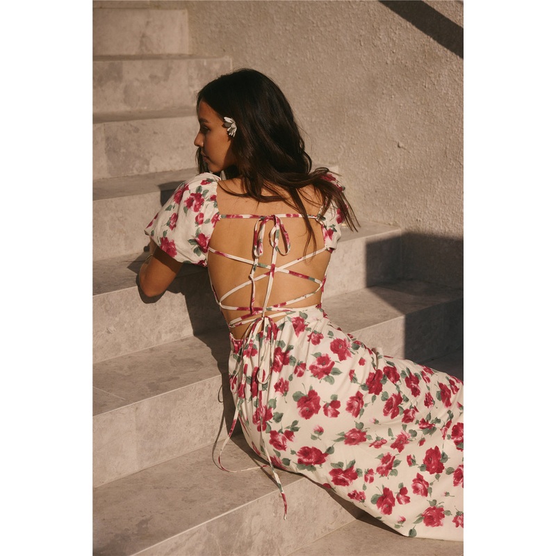 Rosalie Midi Dress Pink