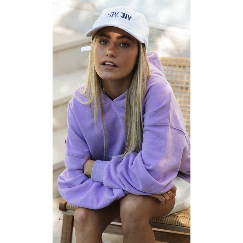 Purple Oversized Hoodie Sweatshirt