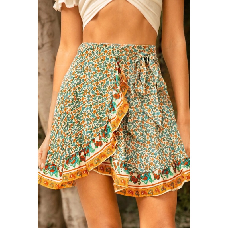 Secret Garden Floral Tulip Mini Skirt