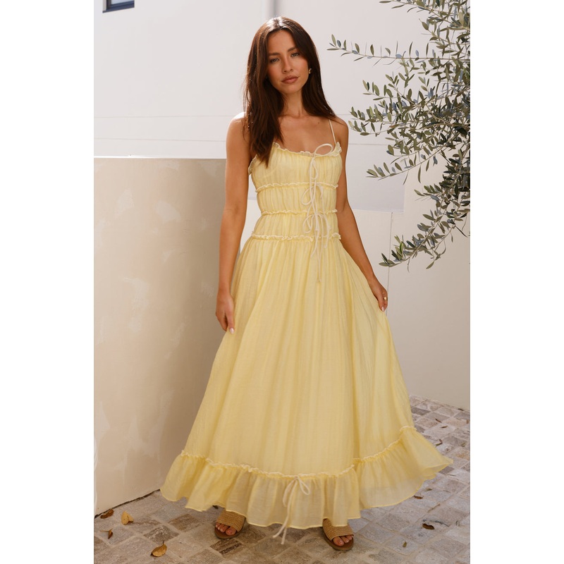 Understand It Maxi Dress Yellow