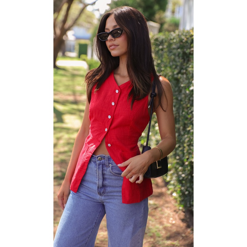 Sloane Top (Cherry)