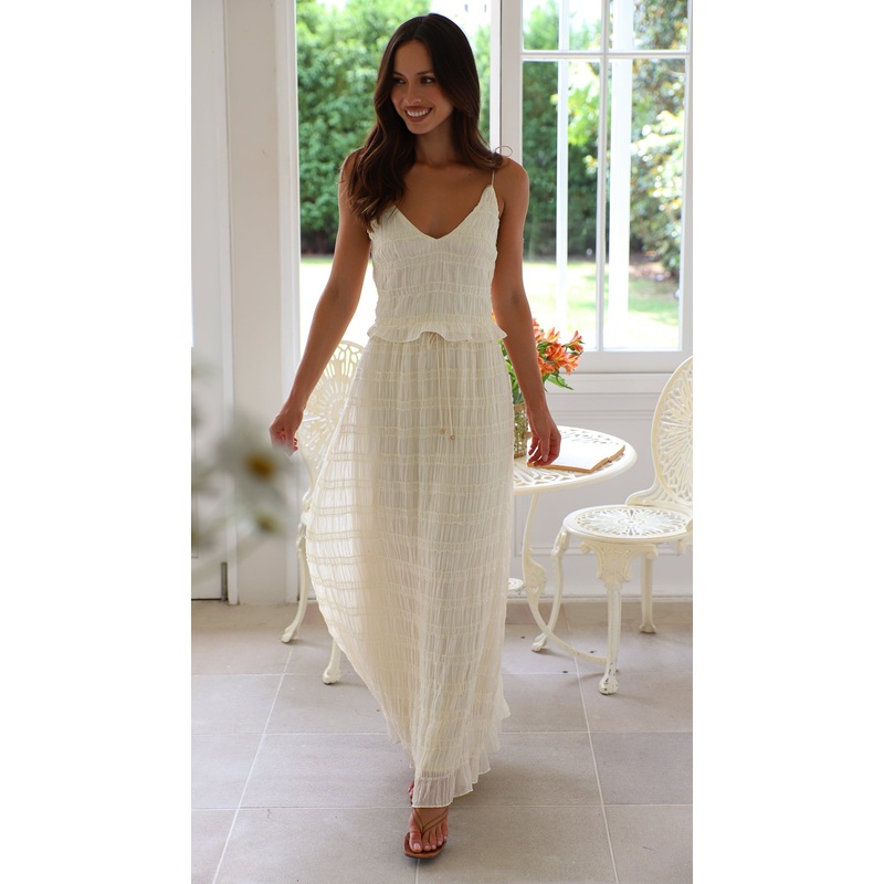Nightingale Maxi Skirt (Cream)