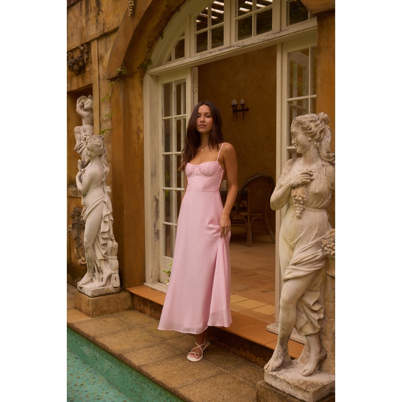 Petals on the Wind Maxi Dress Pink