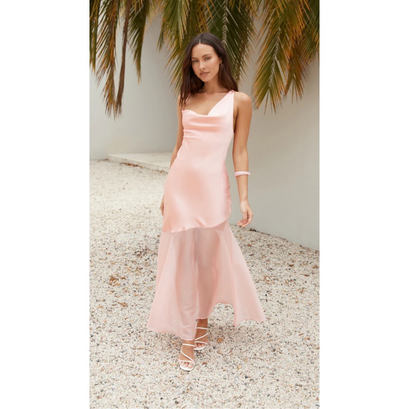 Princess Peach Maxi Dress Pink