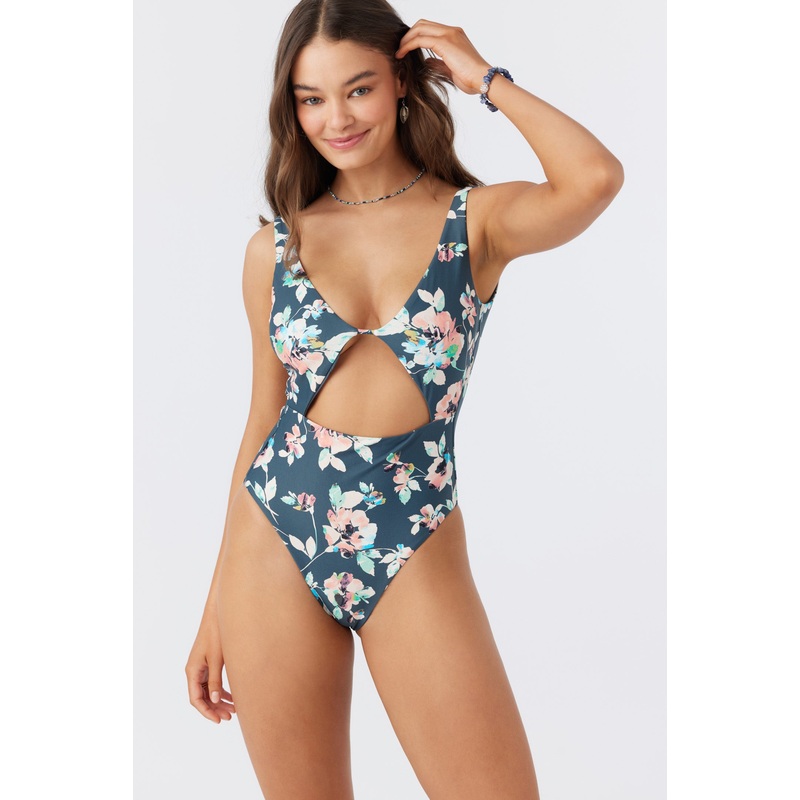 MELODY FLORAL MORRO BAY ONE-PIECE