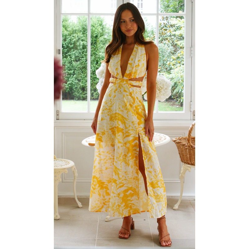 Sundae Maxi Dress (Yellow)