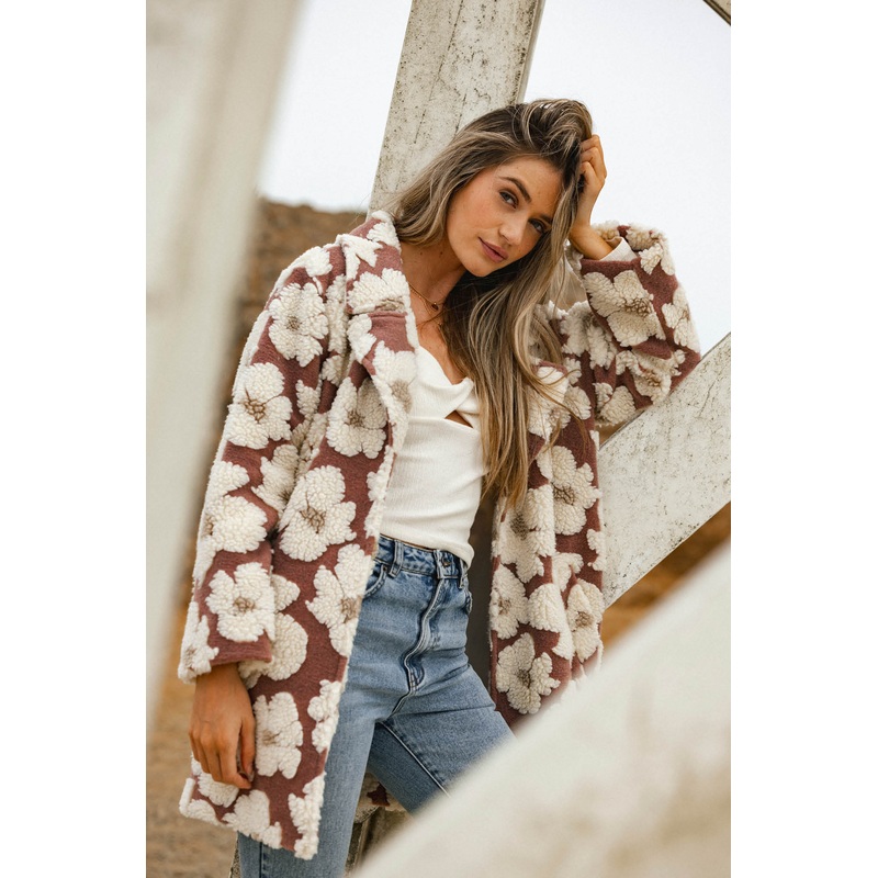 HARPER HIGH PILE FLORAL JACKET